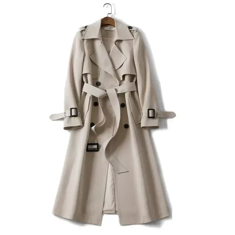 Dubbelrijige Ceintuur Trenchcoat