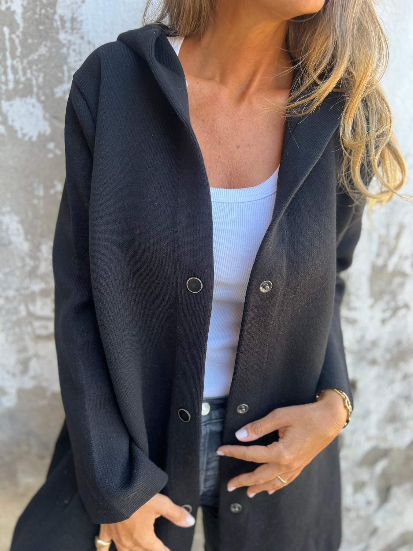 ELISA | SINGLE BREASTED BLAZER MET CAPUCHON