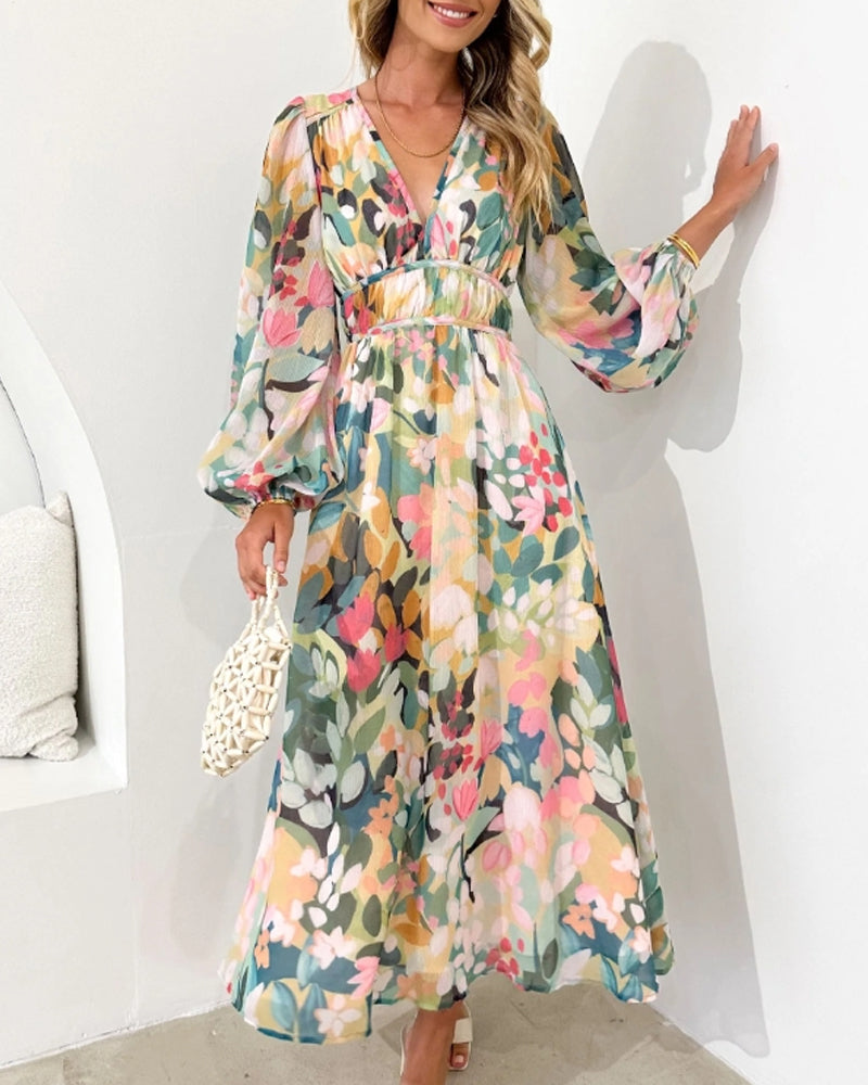 Luchtige Bloemen Maxi Jurk