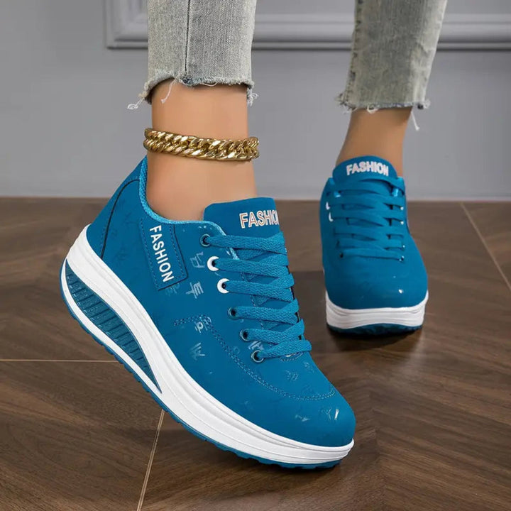 Dames PU-leren platte schoenen met plateauzool