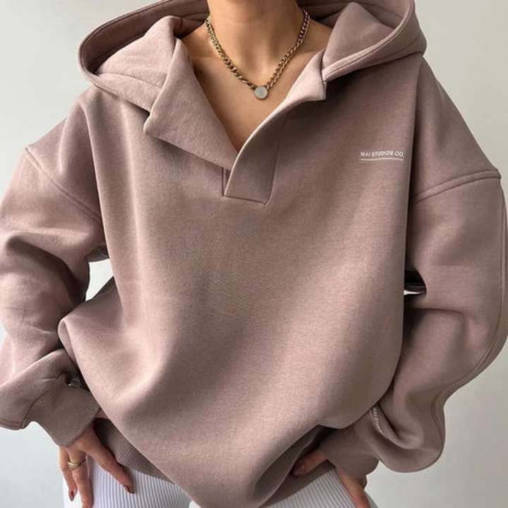 Dames Lazy-Hooded Pullover – Sibylla Winter Edition