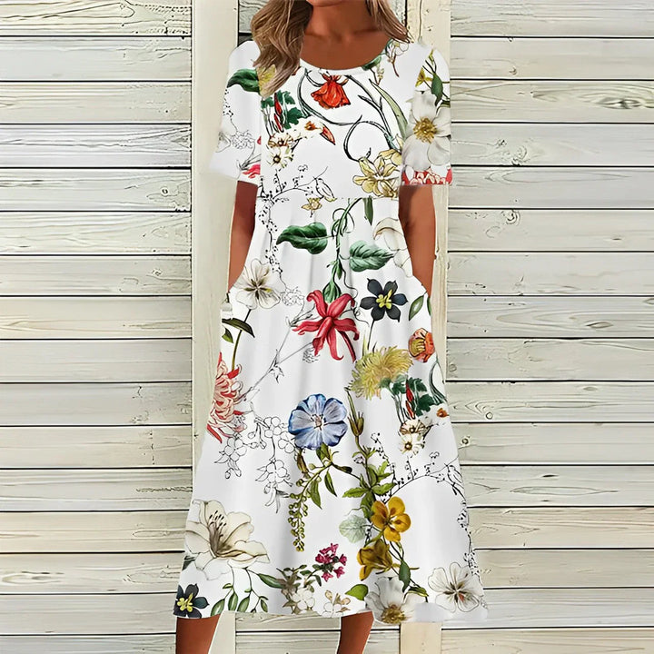 Zomerjurk met bloemenpatroon