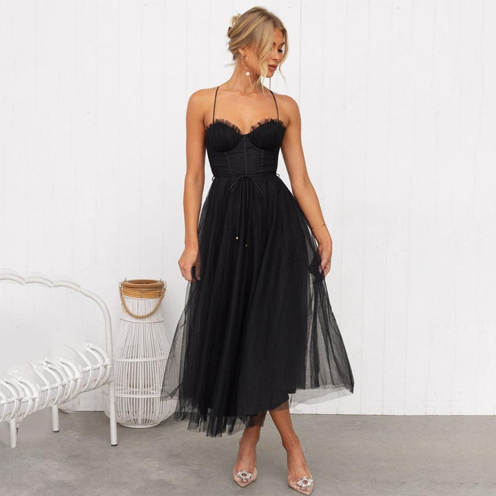 Tule Corsetjurk met Spaghettibandjes