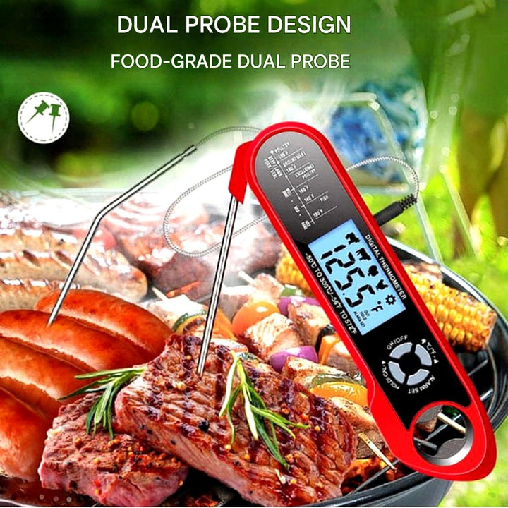 Digitale keukenthermometer – direct afleesbaar met waarschuwings- en vasthoudfunctie