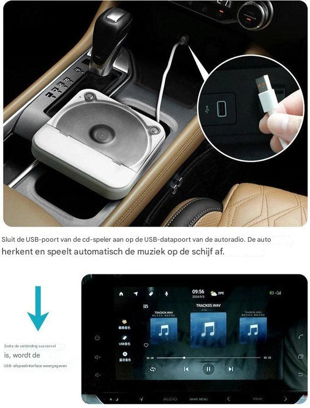 Draagbare auto-cd-speler – hoogwaardige audio voor onderweg